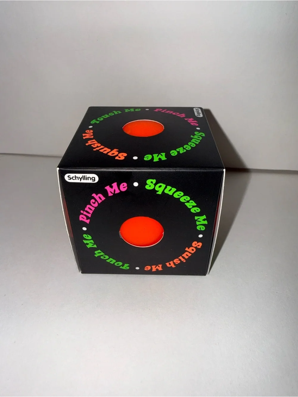 Schylling Nee Doh Groovy Glob-Orange Squeeze Ball- Authentic NeeDoh, NEW